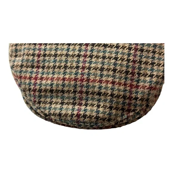 𝅺Jonathan Richard Ireland Tweed Wool-Blend Newsboy Cap Size Small - Picture 3 of 11